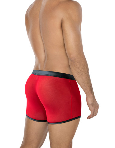 Boxer Transparente Negro (Negro / Rojo)