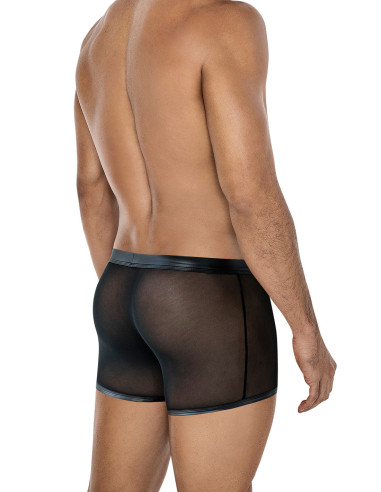 Boxer Transparent Noir (Noir / Rouge)