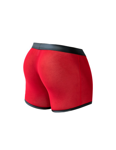 R4VAGE by C4M Boxer Transparente Negro (Negro / Rojo)