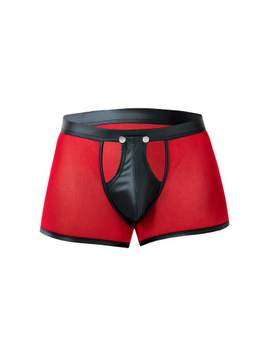 R4VAGE by C4M Boxer Transparente Negro (Negro / Rojo)