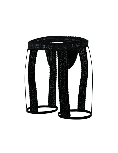 R4VAGE by C4M Black Lacey Garter (Black)