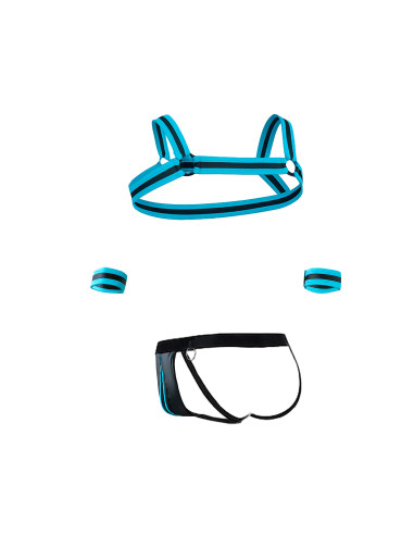 R4VAGE by C4M Total Look Turquoise Fantasy (Negro / Turquesa)