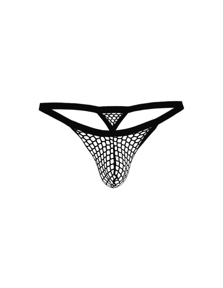 R4VAGE by C4M Tanga Black Thong Panel (Negro)