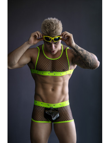 R4VAGE by C4M Total Look Black Neon Rave (Negro / Neón)