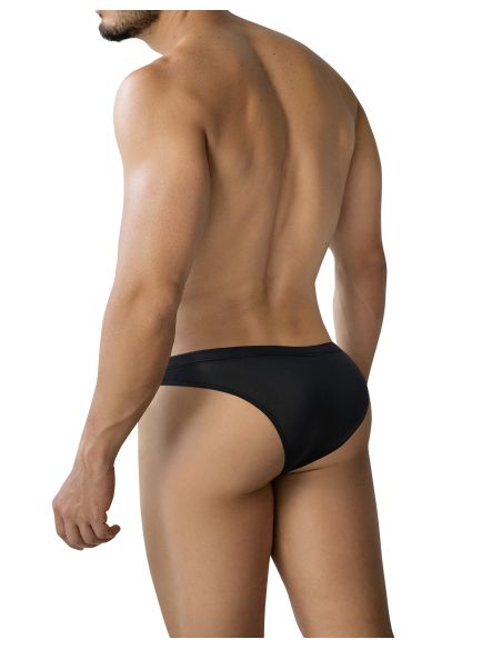 R4VAGE by C4M Zero Pouch Brief – Men’s Minimalist Open Front Brief Stretch Underwear – Black