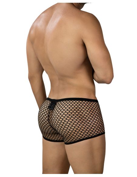 R4VAGE by C4M Wide Mesh Trunk – Boxer Homme Résille Large Transparent et Respirant – Noir