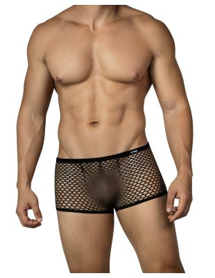 R4VAGE by C4M Wide Mesh Trunk – Boxer Homme Résille Large Transparent et Respirant – Noir