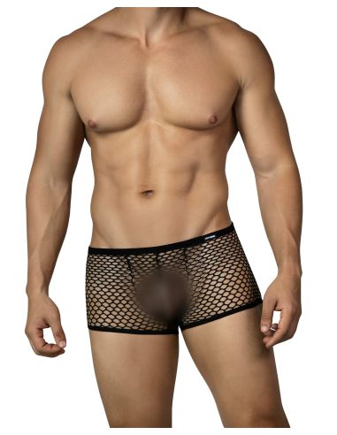 R4VAGE by C4M Wide Mesh Trunk – Boxer Homme Résille Large Transparent et Respirant – Noir